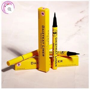 Daizykat Liner – Waterproof Semi-Gloss Black Eyeliner (Yellow Packaging)